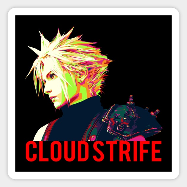 Cloud Strife Magnet by Bajingseng